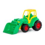 Jucarii, Copii si Bebe/Jucarii si jocuri/Vehicule si jucarii cu telecomanda/Utilaje constructie de jucarie - Tractor cu incarcator -48x22x26 cm, 7Toys - Infinity.ro