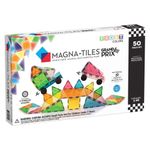 Jucarii, Copii si Bebe - Jucarii si jocuri - Jucarii & jocuri educative - Jocuri si jucarii educative - Magna-Tiles Grand Prix, set magnetic 50 de piese cu masinute, 7Toys - Infinity.ro