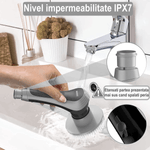 Electronice si Electrocasnice - Ingrijirea locuintei - Mopuri electrice - Perie de curatare electrica, maner extensibil, 10 capete de schimb, pentru bucatarie, baie, ferestre, masina, roz - Infinity.ro