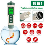 Casa si Gradina - Constructii - Scule electrice si accesorii - Aparate de masura - Tester de calitate a apei 10 in 1 (PH/TDS/EC/ORP/S.G/Salinitate/Temperatura/H2/Fertilitate/Rezistivitate) - Infinity.ro