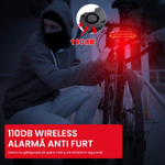 Sport si Outdoor - Ciclism - Accesorii pentru biciclete - Lumini biciclete - Stop bicicleta inteligent cu senzor de franare si sistem de semnalizare, lumina frontala profesionala 900 lumeni - Infinity.ro