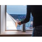 Casa si Gradina - Constructii - Usi interior, exterior si garaj - Accesorii usi - Folie pentru Geam cu Efect de Oglinda si Protectie UV Autoadeziva 200 x 50 cm, Argintiu - Infinity.ro