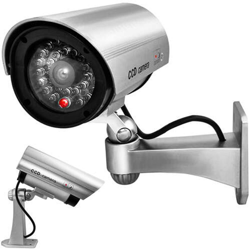 Casa si Gradina - Electrice - Smart Home - Camere de supraveghere - Camera Falsa de Supraveghere IR CCTV - Argintie - Infinity.ro
