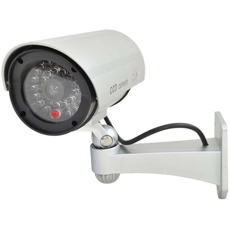 Casa si Gradina - Electrice - Smart Home - Camere de supraveghere - Camera Falsa de Supraveghere IR CCTV - Argintie - Infinity.ro