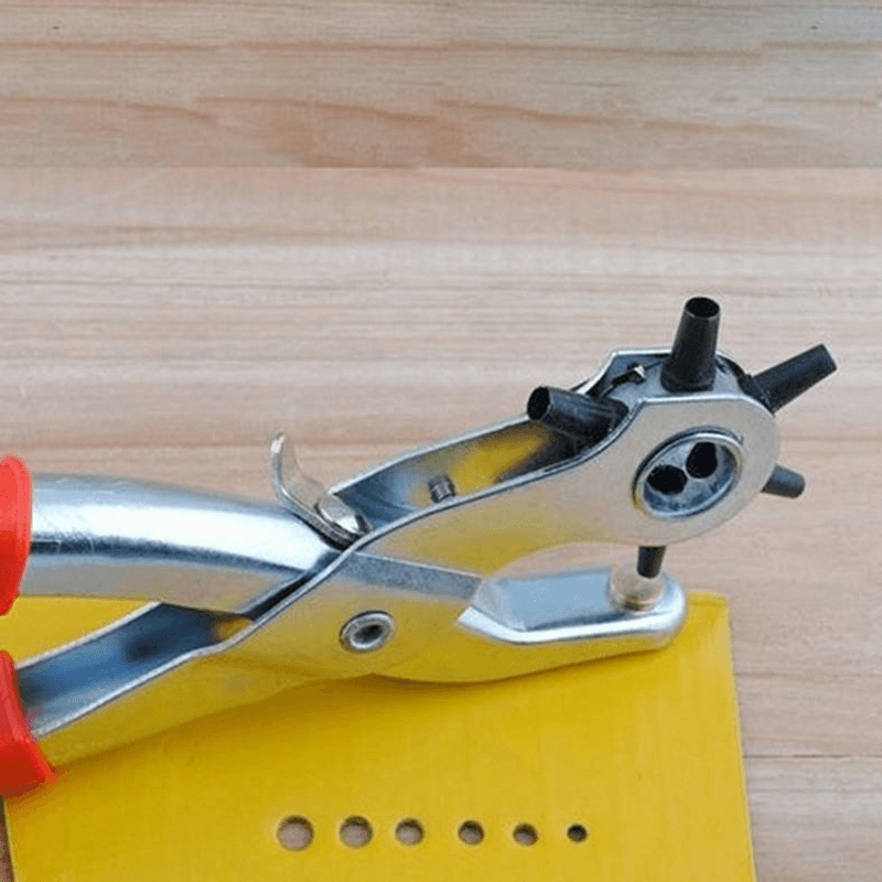 Casa si Gradina - Textile si covoare - Metraje si textile - Cleste pentru Perforat Curele Nituit sau Capsat cu Capat Pivotant pe 6 Dimensiuni 23 cm - Infinity.ro