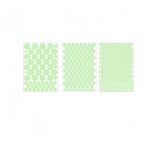 Casa si Gradina - Decoratiuni - Stickere decorative - Set 3 Folii cu 524  de Buline si Patratele Fosforescente Diverse Marimi G Glixicom® - Infinity.ro