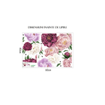 Casa si Gradina - Decoratiuni - Stickere decorative - Sticker Decorativ Flori de Bujori 68 x 61,5 cm G Glixicom® - Infinity.ro