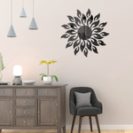 Casa si Gradina - Decoratiuni - Oglinzi - Set 27 Oglinzi Acrilice din PVC Soare cu 26 Raze Negru Diametru 50 cm G Glixicom® - Infinity.ro