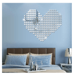 Casa si Gradina - Decoratiuni - Oglinzi - Set 100 Oglinzi Acrilice Decorative in Forma de Inima Autoadezive 2 x 2,5 cm G Glixicom® - Infinity.ro