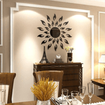 Casa si Gradina - Decoratiuni - Oglinzi - Set 27 Oglinzi Acrilice din PVC Soare cu 26 Raze Negru Diametru 50 cm G Glixicom® - Infinity.ro
