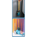 Casa si Gradina - Sanitare - Suporturi si accesorii baie - Accesorii baie - Perie WC din Silicon cu Suport Adeziv 38 cm Roz G Glixicom® - Infinity.ro