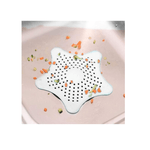 Casa si Gradina - Sanitare - Suporturi si accesorii baie - Accesorii baie - Sita Protectie Scurgere cu Ventuze din Silicon pentru Chiuveta Cada Dus Sifon 15 x 15 cm Alba G Glixicom® - Infinity.ro