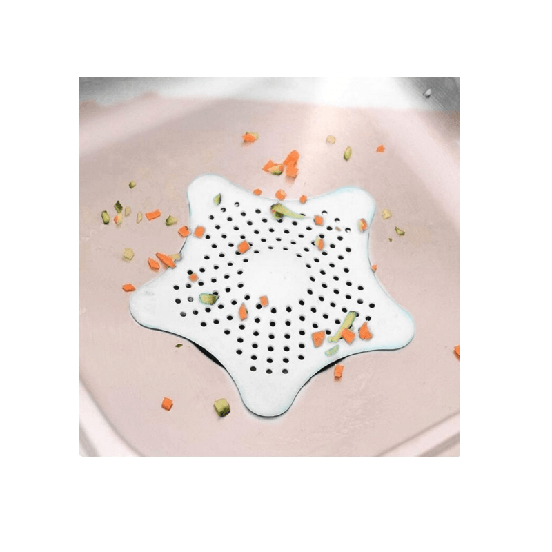 Casa si Gradina - Sanitare - Suporturi si accesorii baie - Accesorii baie - Sita Protectie Scurgere cu Ventuze din Silicon pentru Chiuveta Cada Dus Sifon 15 x 15 cm Alba G Glixicom® - Infinity.ro