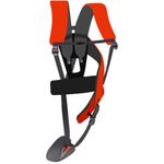 Casa si Gradina - Gradinarit si plante - Utilaje gradina - Consumabile si accesorii utilaje de gradina - Ham Ergonomic pentru Motocoasa, Reglabil, Culoare Negru/Portocaliu, Latime Centura 7-9.5 cm, Lungime 80-113 cm - Infinity.ro