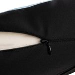 Ingrijire personala si Cosmetice - Sanatate si wellness - Articole wellness - Incalzitoare corporale - Perna de Sprijin Lombar Ergonomica, Forma H, Memory Foam, Negru/Albastru, 42x38x9 cm, cu Husa - Infinity.ro