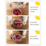 Casa si Gradina - Bucatarie si vesela - Organizare si depozitare bucatarie - Cutii alimentare - Set 100 Huse cu Elastic din Nylon pentru Boluri Farfurii Platouri Diametru intre 8 - 20 cm G Glixicom® - Infinity.ro