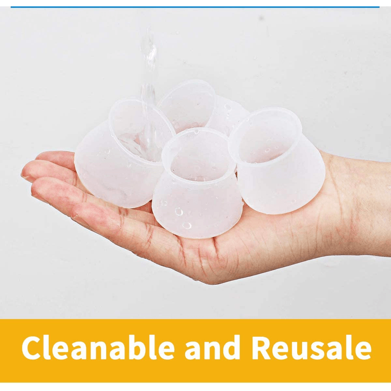 Casa si Gradina - Mobilier - Feronerie si accesorii mobila - Set de 16 Capace din Silicon pentru Protectie Picioare Scaune si Mobila Lavabile si Reutilizabile G Glixicom® - Infinity.ro