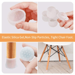 Casa si Gradina - Mobilier - Feronerie si accesorii mobila - Set de 16 Capace din Silicon pentru Protectie Picioare Scaune si Mobila Lavabile si Reutilizabile G Glixicom® - Infinity.ro
