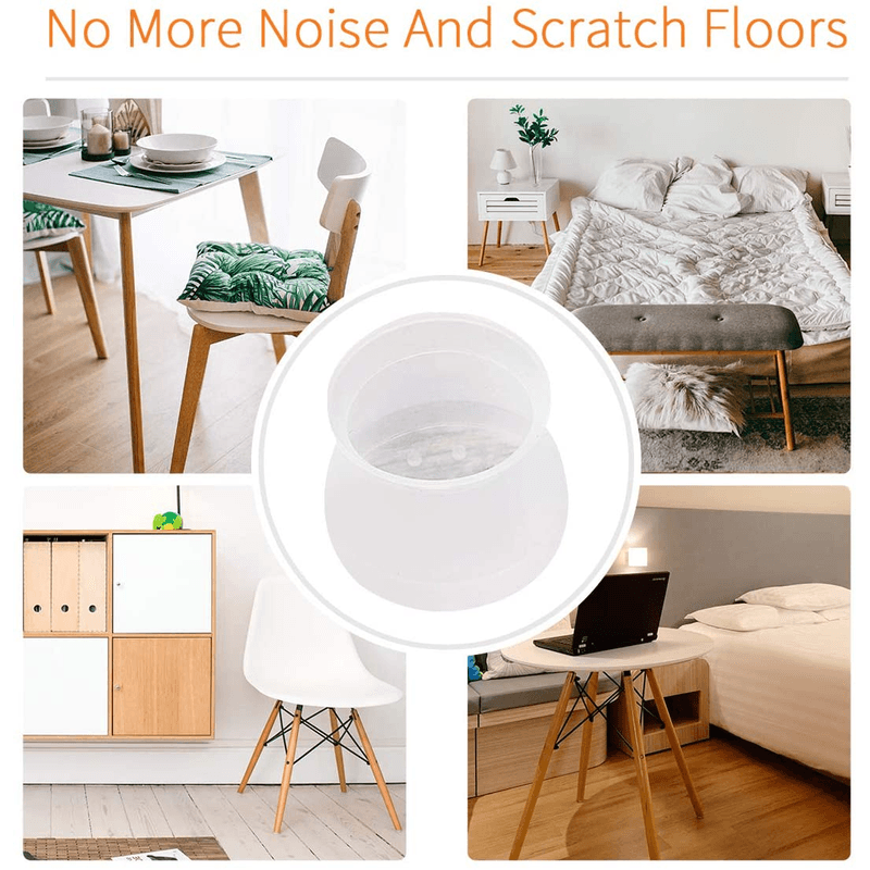Casa si Gradina - Mobilier - Feronerie si accesorii mobila - Set de 16 Capace din Silicon pentru Protectie Picioare Scaune si Mobila Lavabile si Reutilizabile G Glixicom® - Infinity.ro
