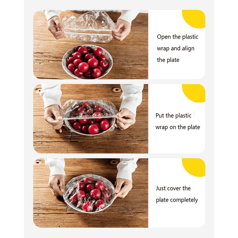 Casa si Gradina - Bucatarie si vesela - Organizare si depozitare bucatarie - Cutii alimentare - Set 80 Huse cu Elastic din Nylon pentru Boluri Farfurii Platouri Diametru intre 10 - 23 cm G Glixicom® - Infinity.ro