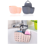 Casa si Gradina - Bucatarie si vesela - Organizare si depozitare bucatarie - Suporturi tacamuri si vase - Suport Organizator din Silicon pentru Burete Bucatarie si Alte Accesorii Baie Roz - Gri G Glixicom® - Infinity.ro