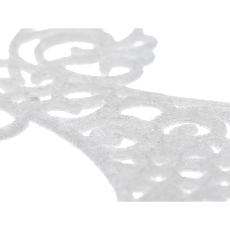 Casa si Gradina - Decoratiuni - Decoratiuni de sezon - Set de 3 Decoratiuni Ingerasi, Culoare Alb, Material Plastic, 10x9.5cm, 0.03 kg, Cordeluta Argintie Inclusa - Infinity.ro