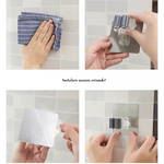 Casa si Gradina - Mobilier - Organizare si depozitare - Cuiere - Set 2 Suporturi Adezive pentru Matura Mop sau Unelte cu Sustinere pana la 3 kg Negru - Infinity.ro