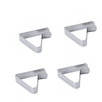 Casa si Gradina - Textile si covoare - Textile bucatarie - Fete de masa - Set 4 Bucati Clema Fixare Fata de Masa din Otel 8 cm x 5 cm G Glixicom® - Infinity.ro