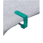 Casa si Gradina - Textile si covoare - Textile bucatarie - Fete de masa - Set 4 Bucati Clema Fixare Fata de Masa din PVC si Otel 4,5 cm x 4 cm Verde G Glixicom® - Infinity.ro