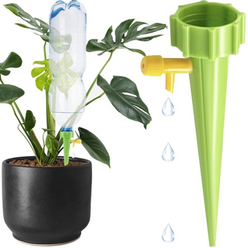 Casa si Gradina - Gradinarit si plante - Instalatii si accesorii pentru irigatii - Accesorii irigare - Dispozitiv de Udare pentru Plante in Ghiveci, Verde, 13,5x3 cm - Infinity.ro