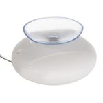 Casa si Gradina - Decoratiuni - Decoratiuni de sezon - Decoratiune LED Vitraliu, Fulg de Nea, Alb, Autocolant cu Ventuza, 6 Lumini LED, Alimentare cu Baterii AAA - Infinity.ro