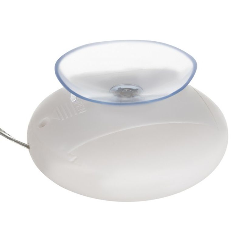 Casa si Gradina - Decoratiuni - Decoratiuni de sezon - Decoratiune LED Vitraliu, Fulg de Nea, Alb, Autocolant cu Ventuza, 6 Lumini LED, Alimentare cu Baterii AAA - Infinity.ro