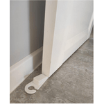 Casa si Gradina - Constructii - Usi interior, exterior si garaj - Accesorii usi - Set 2 Bucati Opritor Usa Alb din PVC cu Agatatoare 13 x 3 cm G Glixicom® - Infinity.ro