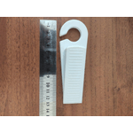 Casa si Gradina - Constructii - Usi interior, exterior si garaj - Accesorii usi - Set 2 Bucati Opritor Usa Alb din PVC cu Agatatoare 13 x 3 cm G Glixicom® - Infinity.ro