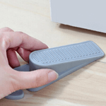 Casa si Gradina - Constructii - Usi interior, exterior si garaj - Accesorii usi - Set 2 Bucati Opritor Usa Gri din PVC cu Agatatoare 13 x 3 cm G Glixicom® - Infinity.ro