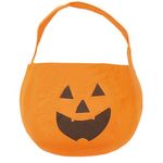 Jucarii, Copii si Bebe - Jucarii si jocuri - Jucarii de rol - Masti si costume copii - Costum de Halloween pentru Copii, Dovleac cu Palarie si Geanta, Portocaliu/Verde, 68.5x85.5 cm - Infinity.ro
