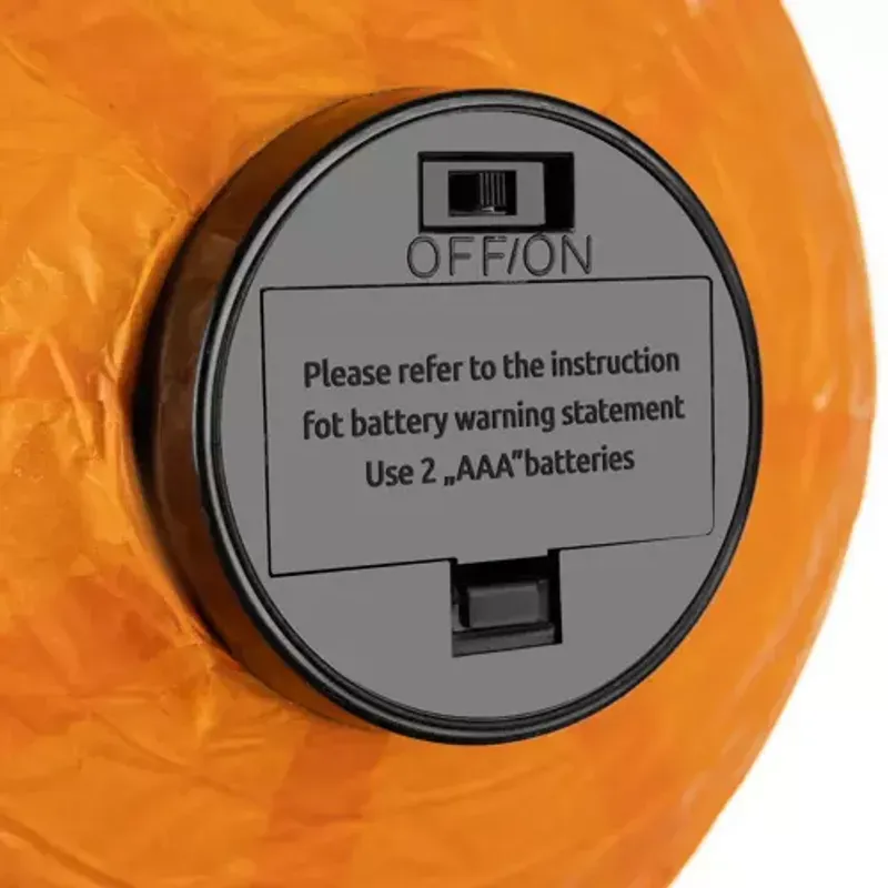 Casa si Gradina - Decoratiuni - Decoratiuni petrecere - Accesorii pentru petrecere - Felinar LED Portabil cu Tematica Dovleac, Pliabil, Culoare Portocalie, 23x20 cm - Infinity.ro