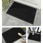 Casa si Gradina - Textile si covoare - Covoare - Covorase intrare - Covoras Intrare, Antiderapant, Cauciuc si Felt, Negru/Gri, 58.6 x 88.2 cm - Infinity.ro