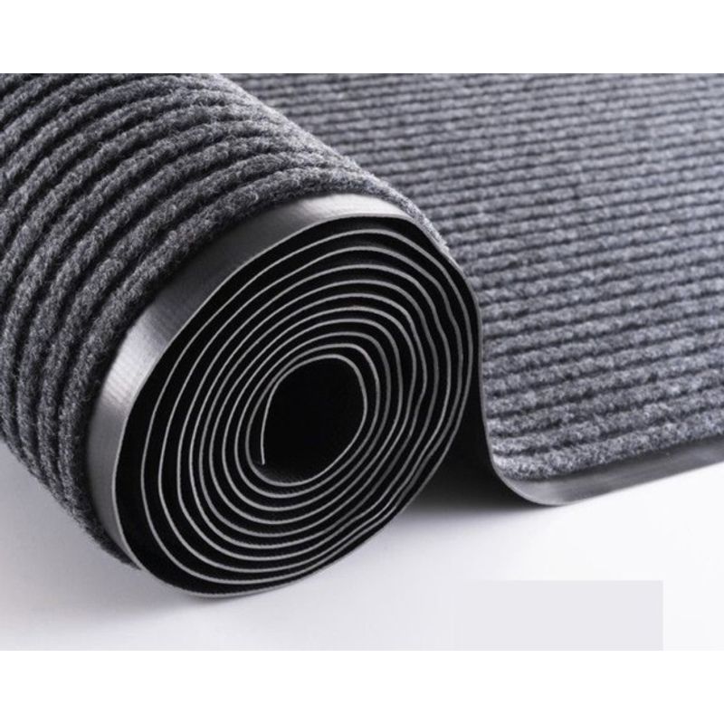 Casa si Gradina - Textile si covoare - Covoare - Covorase intrare - Covoras Intrare, Antiderapant, Cauciuc si Felt, Negru/Gri, 58.6 x 88.2 cm - Infinity.ro