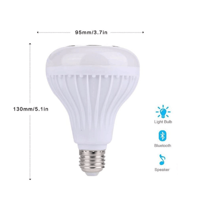 Casa si Gradina - Corpuri si surse de iluminat - Becuri si tuburi neon - Becuri - Bec Led Smart cu Boxa Integrata Conectivitate prin Bluetooth si Joc de Lumini 7 W - Infinity.ro