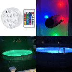 Casa si Gradina - Corpuri si surse de iluminat - Veioze si lampi - Lampi de veghe - Lampa Led RGB Impermeabila  pentru Piscina  cu 4 Culori  si Telecomanda - Infinity.ro