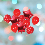 Casa si Gradina - Decoratiuni - Decoratiuni petrecere - Baloane - Set 10 baloane Aniversare  Rosu - Infinity.ro