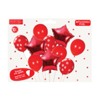 Casa si Gradina - Decoratiuni - Decoratiuni petrecere - Baloane - Set 10 baloane Aniversare  Rosu - Infinity.ro