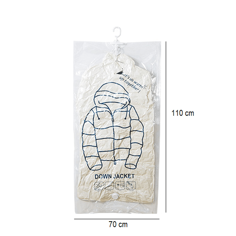 Market - Spalare si intretinere rufe - Produse intretinere textile - Intretinere textile - Sac de Vidat cu 4 Agatatoare pentru Umerase si Valva Dubla de Inchidere 70 x 110 cm G Glixicom® - Infinity.ro