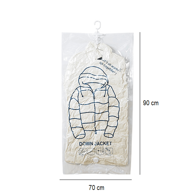 Market - Spalare si intretinere rufe - Produse intretinere textile - Intretinere textile - Sac de Vidat cu 4 Agatatoare pentru Umerase si Valva Dubla de Inchidere 70 x 90 cm G Glixicom® - Infinity.ro