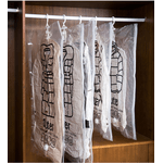 Market - Spalare si intretinere rufe - Produse intretinere textile - Intretinere textile - Sac de Vidat cu 4 Agatatoare pentru Umerase si Valva Dubla de Inchidere 70 x 110 cm G Glixicom® - Infinity.ro