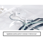 Market - Spalare si intretinere rufe - Produse intretinere textile - Intretinere textile - Sac de Vidat cu 4 Agatatoare pentru Umerase si Valva Dubla de Inchidere 70 x 110 cm G Glixicom® - Infinity.ro