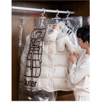 Market - Spalare si intretinere rufe - Produse intretinere textile - Intretinere textile - Sac de Vidat cu 4 Agatatoare pentru Umerase si Valva Dubla de Inchidere 70 x 90 cm G Glixicom® - Infinity.ro