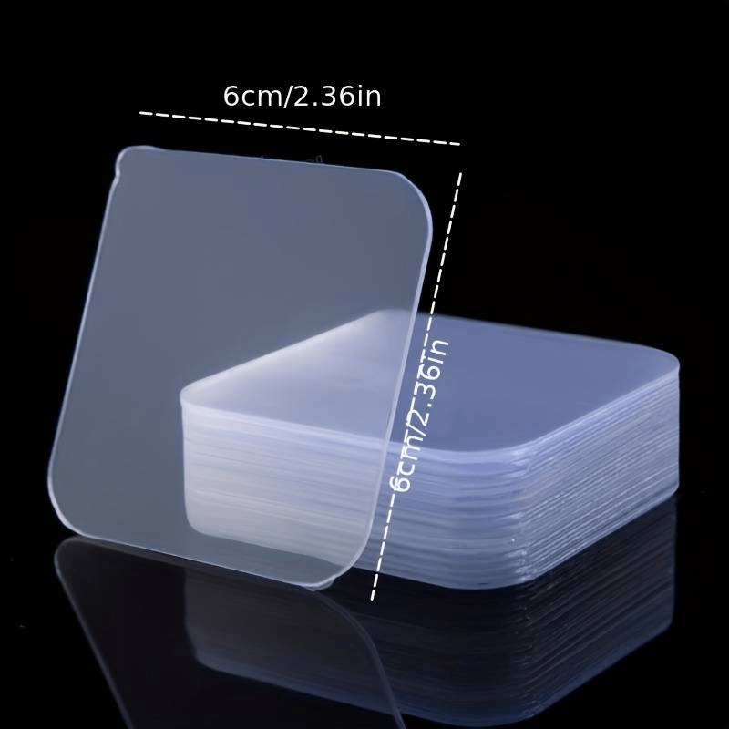 Carti si Birotica - Birotica - Accesorii de birou - Benzi adezive - Set 10 Placute din Banda Dublu Adeziva 6 x 6 cm Multifunctionale Transparente G Glixicom® - Infinity.ro