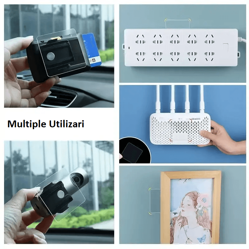 Carti si Birotica - Birotica - Accesorii de birou - Benzi adezive - Set 10 Placute din Banda Dublu Adeziva 6 x 6 cm Multifunctionale Transparente G Glixicom® - Infinity.ro